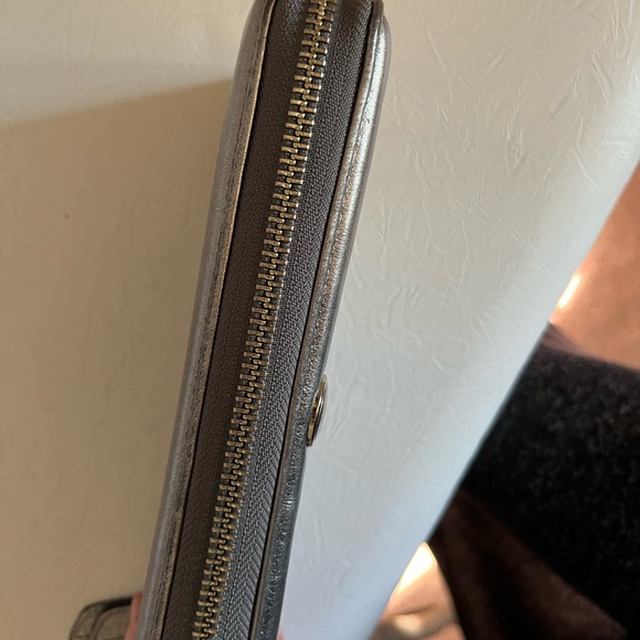 Coach Monogrammed Wallet - Metallic Gray - Picture 6 of 8